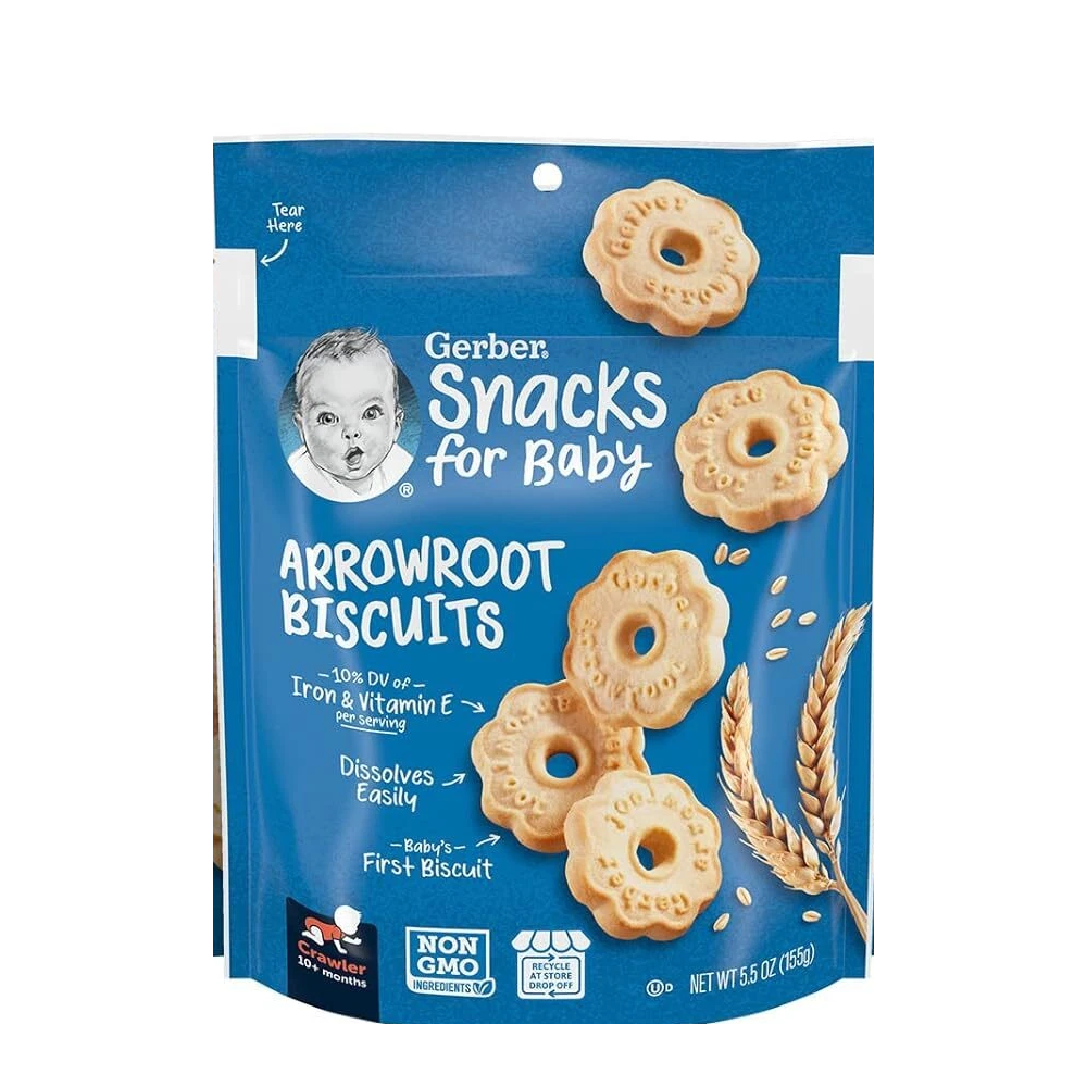 GERBER ARROWROOT BISCUITS
