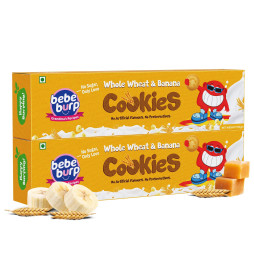 Bebe Burup Whole Wheat & Banana Cookies 150g