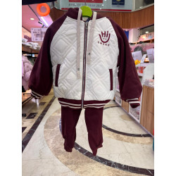 2 pcs set maroon np