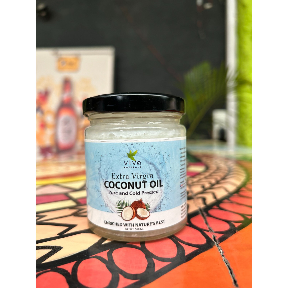VIVE NATURALS EXTRA VIRGIN COCONUT OIL 550ML