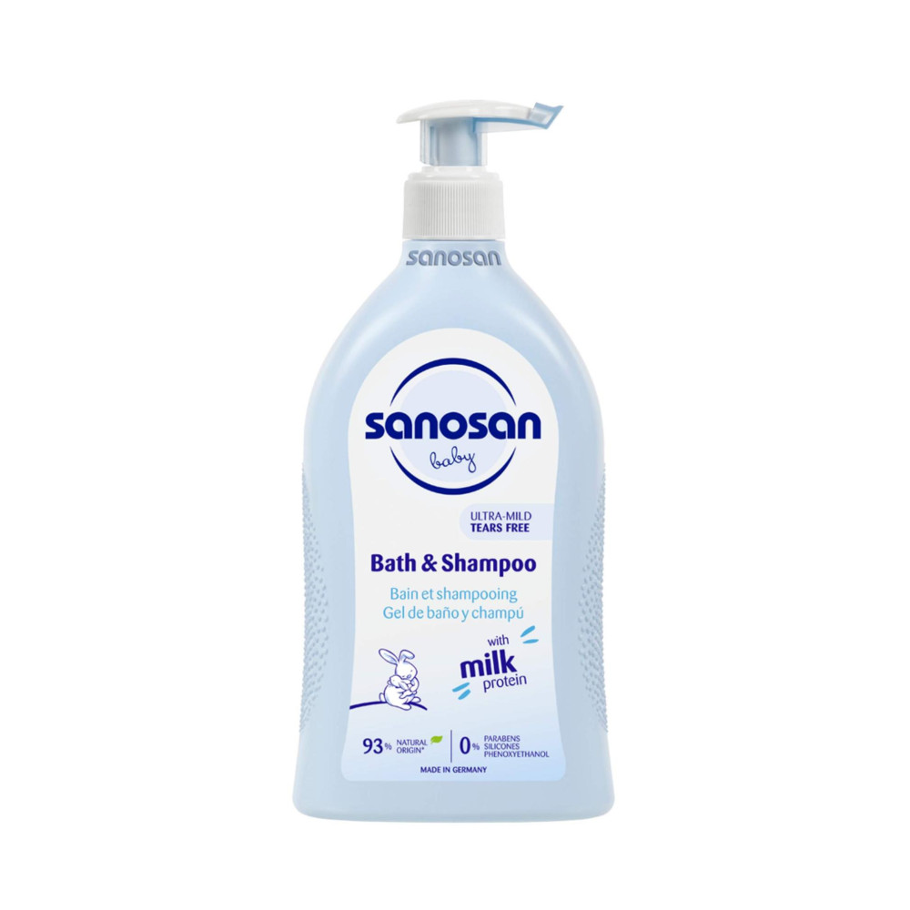 SANOSAN BABY BATH & SHAMPOO DISPENSER 500ML
